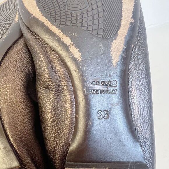 AGL Attilio Giusti Leombruni Monika Ballet Flats Cap Toe Brown Bronze Size 6 - Picture 3 of 8